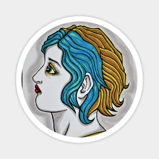 Stained Glass Hair Magnet